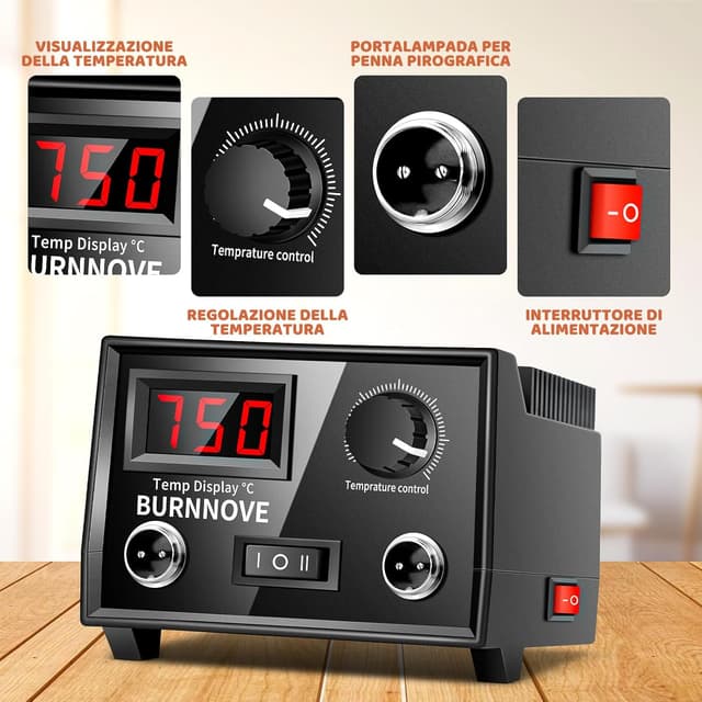 Thumbnail 4 de BURNNOVE Pirografo 60W con doppia penna