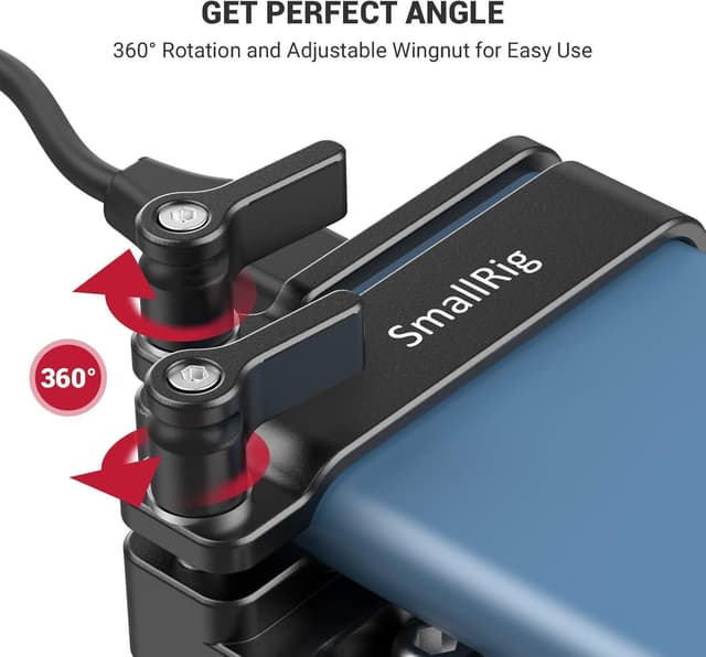 Detalle 2 de SMALLRIG 2245B Montagehalterung für Samsung T5 SSD (Adapter für BMPCC 4K/6K Käfige)