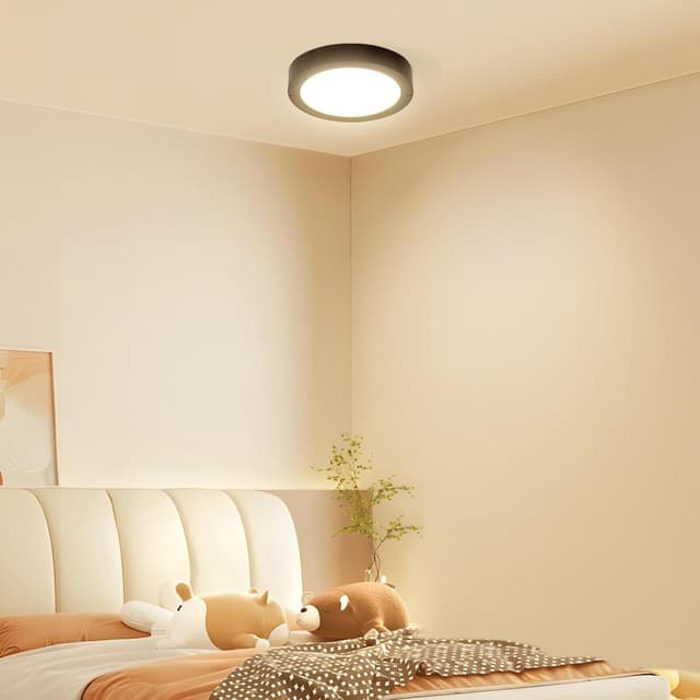 Detalle de slochi 12CM Mini Bathroom Light (IP44) – 3 colour temperature LED flush ceiling lamp, 8W