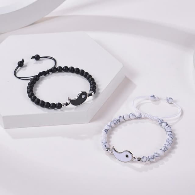 Detalle 2 de DEARMAMY Yin Yang Armbänder zu Paaren