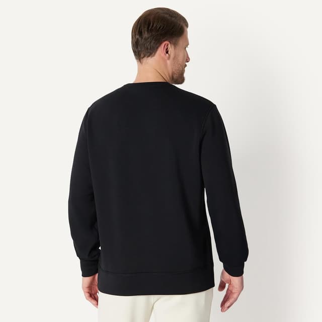 Detalle de Felpa girocollo in tessuto tecnico traspirante Amazon Essentials (vestibilità comoda uomo)