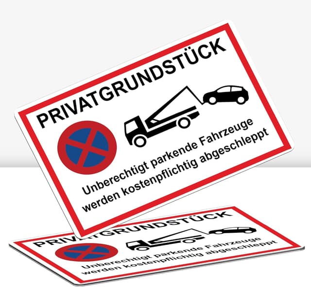 Imagen de STROBO Privatgrundstück Schild 40x30cm Alu en OfertitasTOP