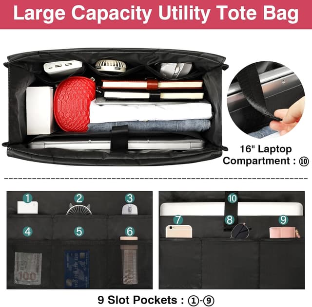 Thumbnail 5 de ITIEZY Shopper Tasche Damen Groß 41x14x32 cm