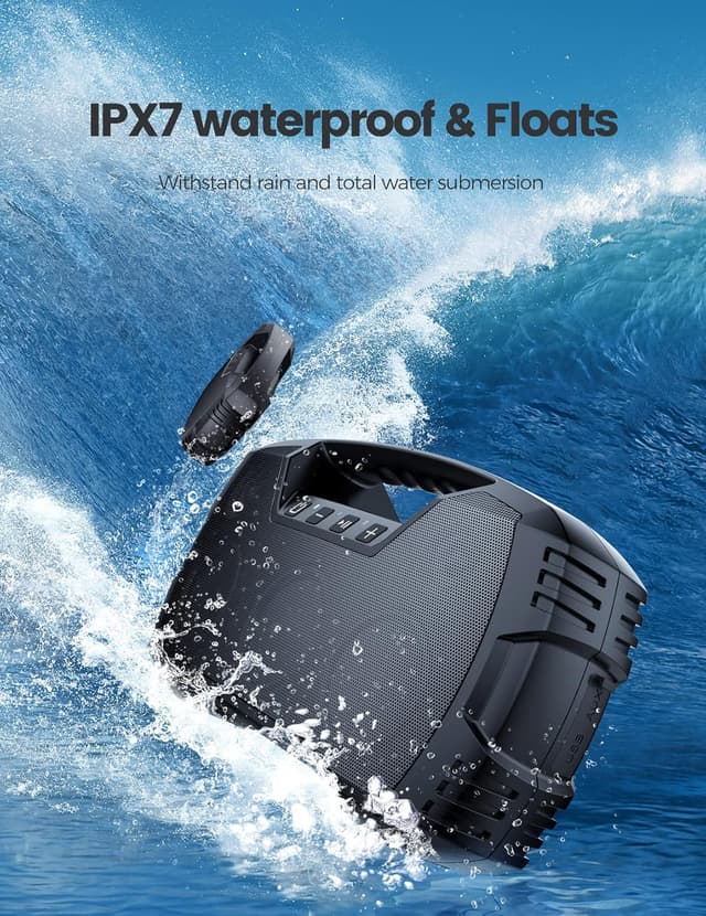 Detalle de IPX7 Waterproof Bluetooth Speaker 40W ๐