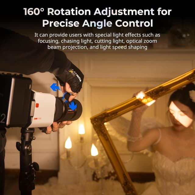 Thumbnail 6 de SMALLRIG SP-Mini Spotlight 4939 optical snoot photography kit with gobo holder and 10 gobos