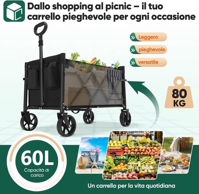 Thumbnail 1 de Sekey Carrello pieghevole 60L 80KG