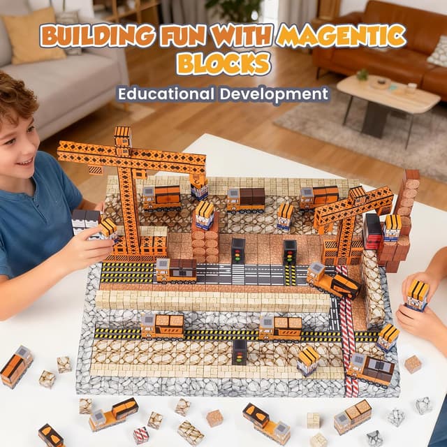 Thumbnail 3 de Akosuntoys Magnetic Blocks Set 150 PCS