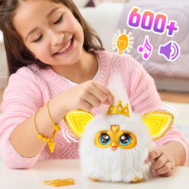 Detalle 2 de Furby Gold Glam 6-inch interactive plush