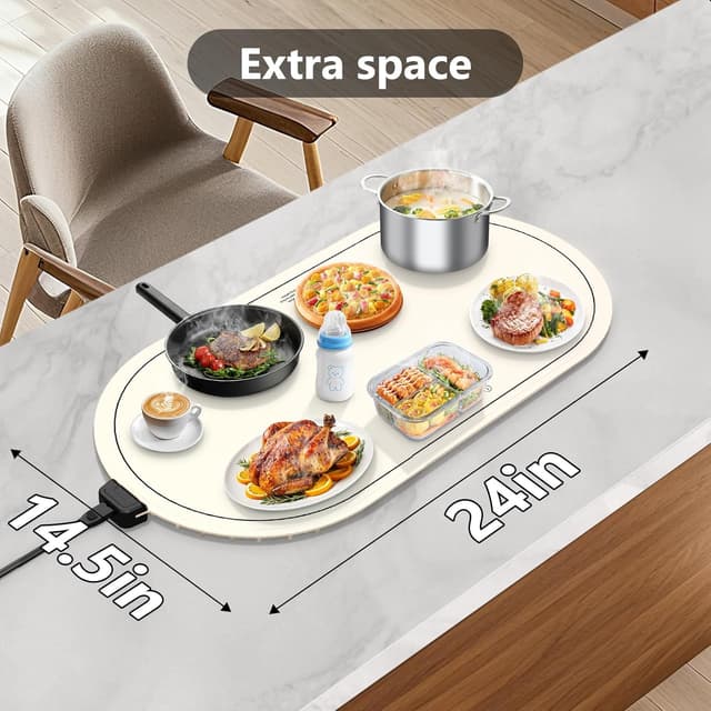 Thumbnail 4 de seenlast Warming Mat Adjustable Temperature Timer 10s ⚪