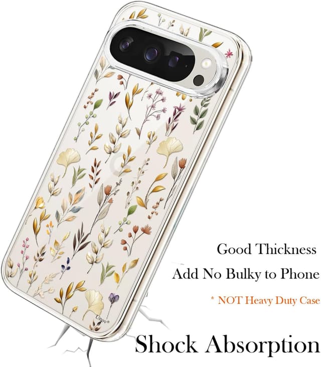 Thumbnail 5 de Unov Pixel 10/10 Pro Case Clear Floral