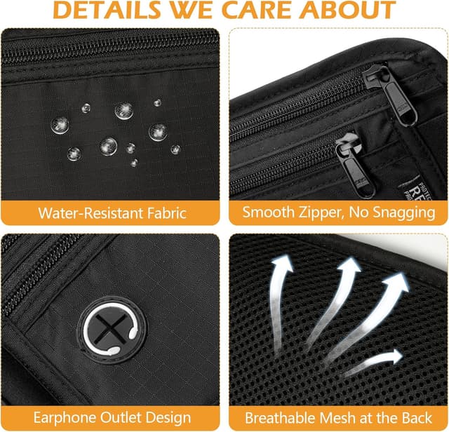 Thumbnail 3 de VINATO Riñonera Antirrobo con RFID 27×15 cm