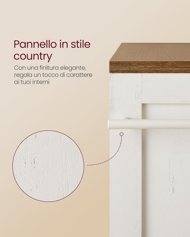 Thumbnail 6 de VASAGLE LRC050K01 Carrello 4 ripiani 15 cm