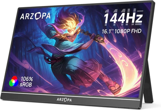 Detalle de ARZOPA Z1FC 16.1" 144Hz portable monitor