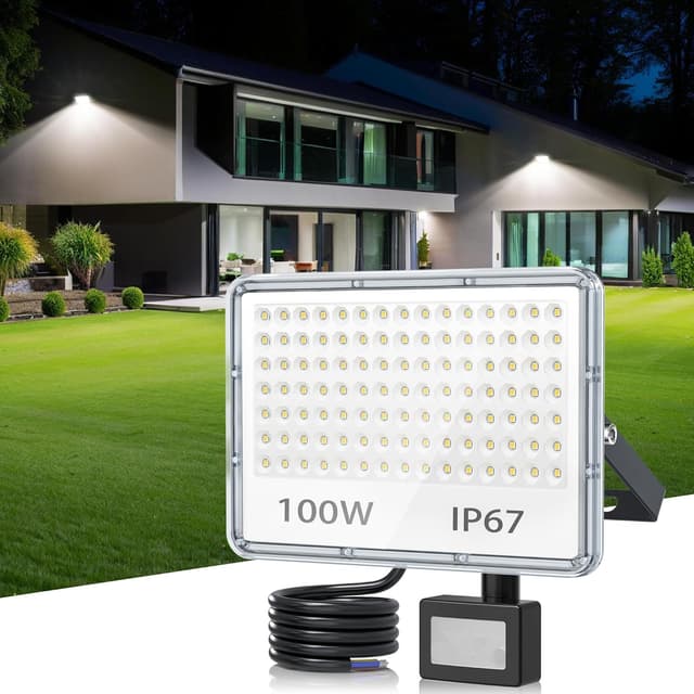 Imagen de TASINUO LED Strahler 100W Bewegungsmelder IP67 en OfertitasTOP