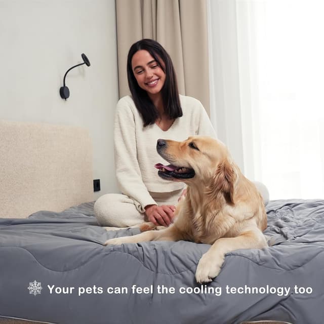 Detalle de AccuratEX Couverture rafraîchissante Arc-Chill 140x200 cm, tissu Ammoniak gris