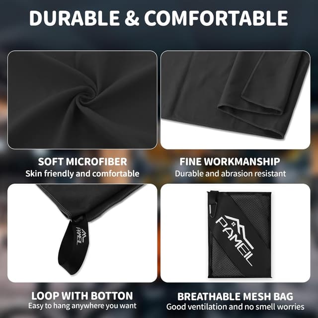 Thumbnail 4 de Pameil Microfibre Towel 3‑Set 160 x 80cm