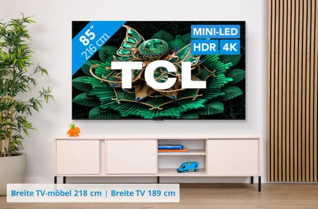 Thumbnail 17 de TCL 85 Zoll QD Mini‑LED C71K 4K (2025)