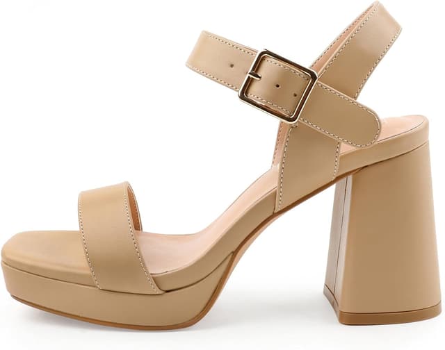 Thumbnail 6 de JOY IN LOVE Women’s Chunky Platform High Heel Ankle Strap Block Heel Sandals