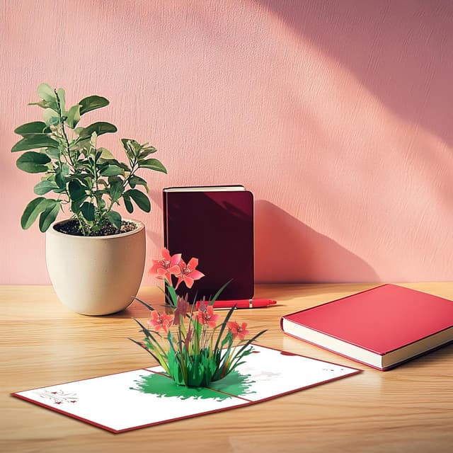 Detalle 1 de DLYMXGC Daffodil pop up bouquet cards