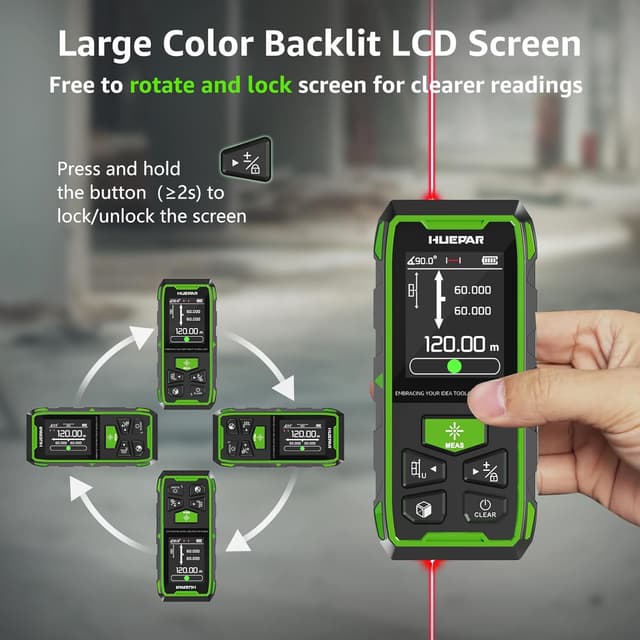 Thumbnail 5 de Huepar Dual Laser Entfernungsmesser 120 m đ