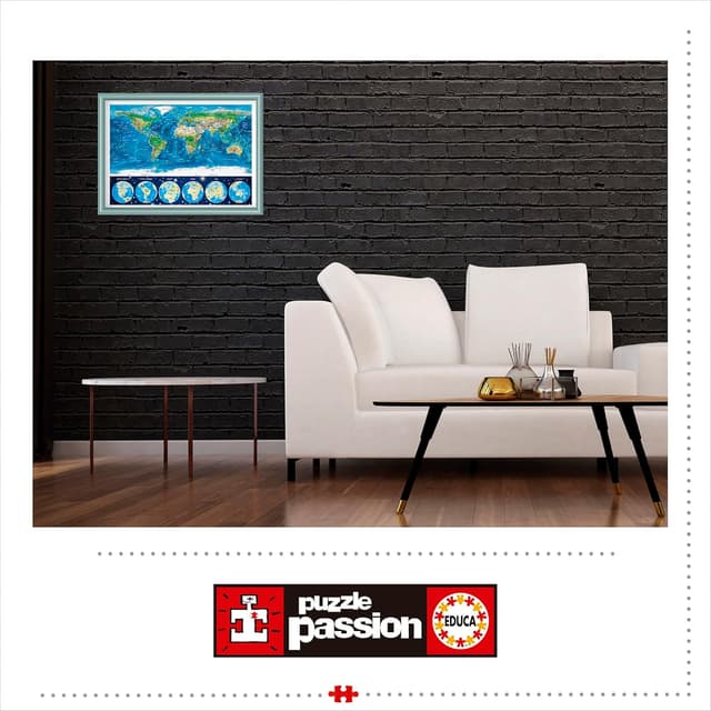 Detalle de Educa Neon Puzzle 1000 Piezas Brilla en la Oscuridad 🌙