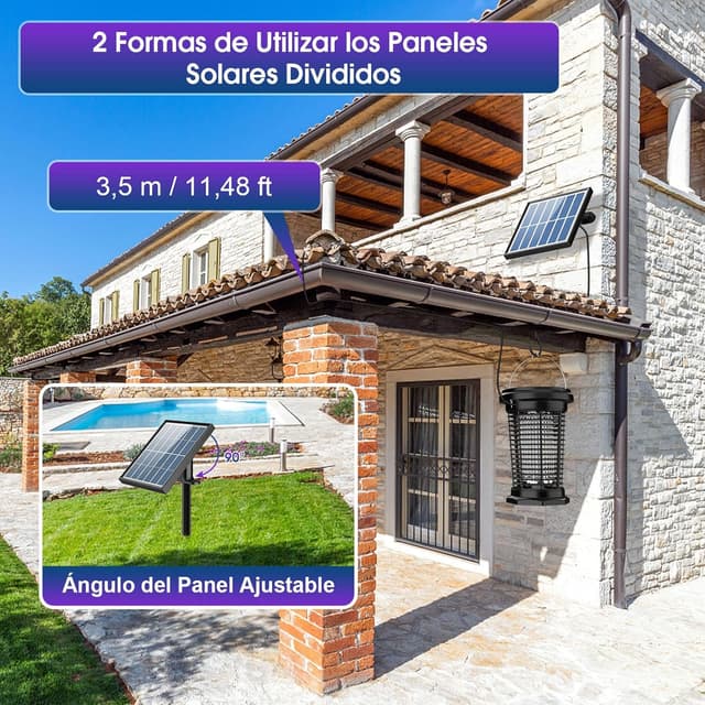 Thumbnail 5 de PALONE Lámpara Antimosquitos Solar 2500mAh 🔆, Recargable USB