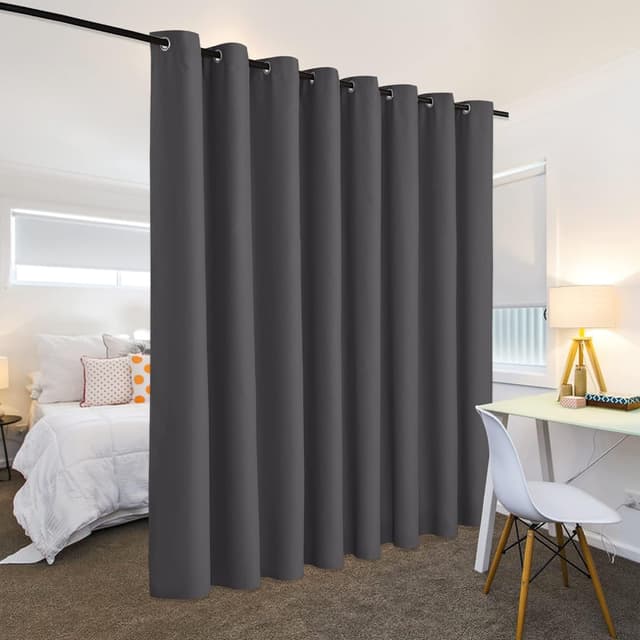 Thumbnail 2 de RYB HOME Gray Blackout Room Divider Curtain 9 ft 🪟