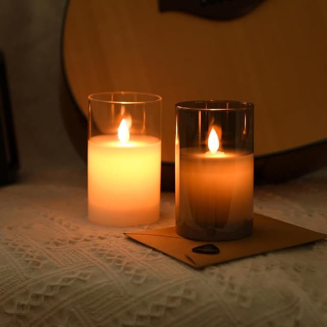 Thumbnail 6 de FiiMoo Velas LED recargables 2 unid mando