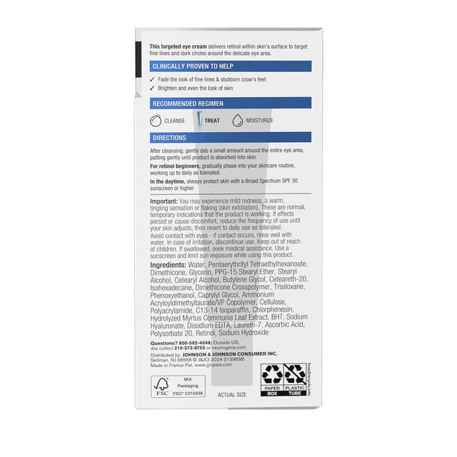 Thumbnail 6 de Neutrogena Eye Wrinkle Cream, 0.5 oz