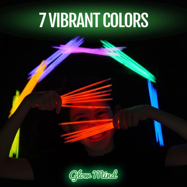 Thumbnail 6 de 100 Ultra Bright Glow Sticks, 8" 🎉