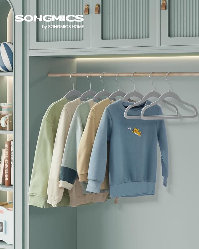 Detalle 2 de SONGMICS Kinderkleiderbügel 30er Set