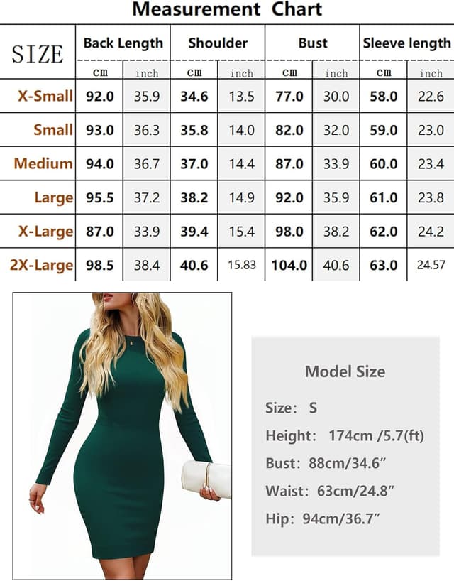 Detalle 2 de Robe pull moulante femme en maille