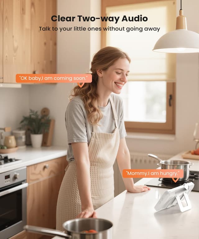 Thumbnail 6 de ieGeek 4MP WiFi Baby Monitor with 5.5" screen 👶🏻