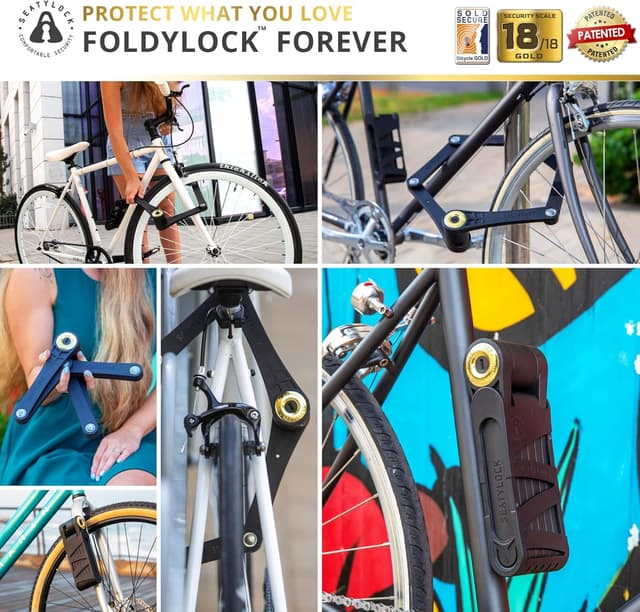 Thumbnail 5 de FoldyLock Forever folding bike lock 90 cm 🔒