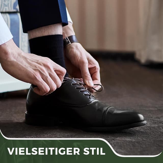 Detalle 2 de FALARY Bambus-Socken 6/12 Paar (Herren & Damen) – superweich, nahtlos & anti-Blasen