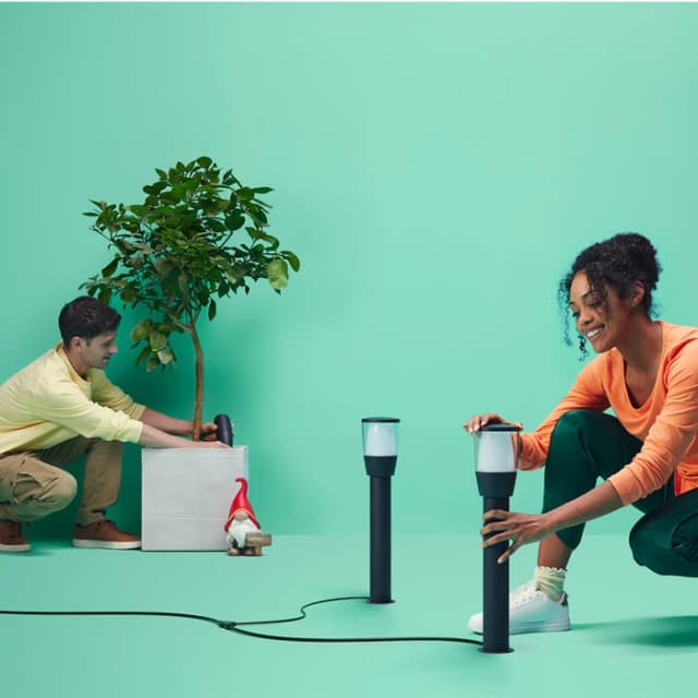 Detalle 2 de WiZ Connected WiZ Elpas Sockelleuchte für den Garten – farbiges & weißes Licht (Schwarz), Erweiterung