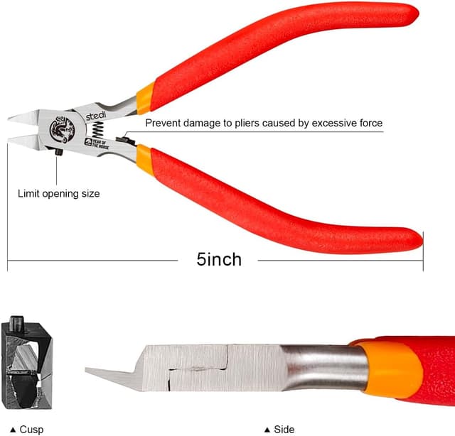 Detalle 2 de stedi Ultimate Model Nippers – ultra-thin single-edge sprue cutter with protective case