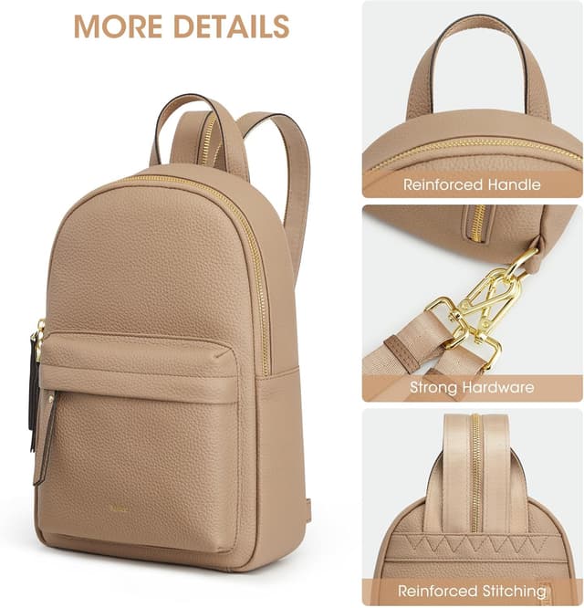 Thumbnail 6 de Kattee Convertible Crossbody Sling Chest Bag Medium in Genuine Leather with RFID Blocking