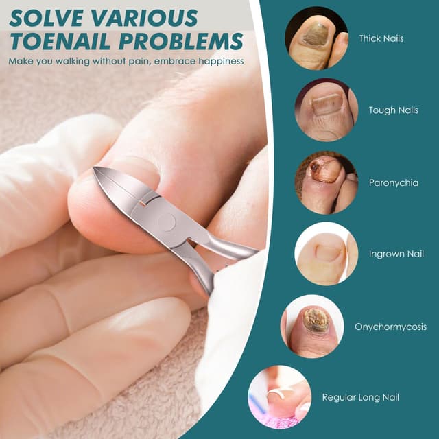 Detalle 2 de Auxmir 5" curved toenail clippers for ingrown nails