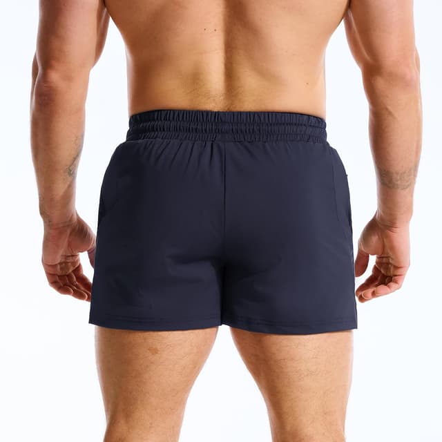Detalle de BROKIG LightArmor Gym Running Shorts for Men with Zip Pockets
