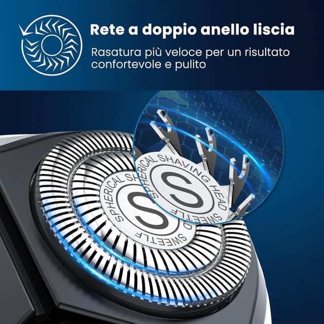 Detalle 2 de Rasoio elettrico barba SweetLF 4D