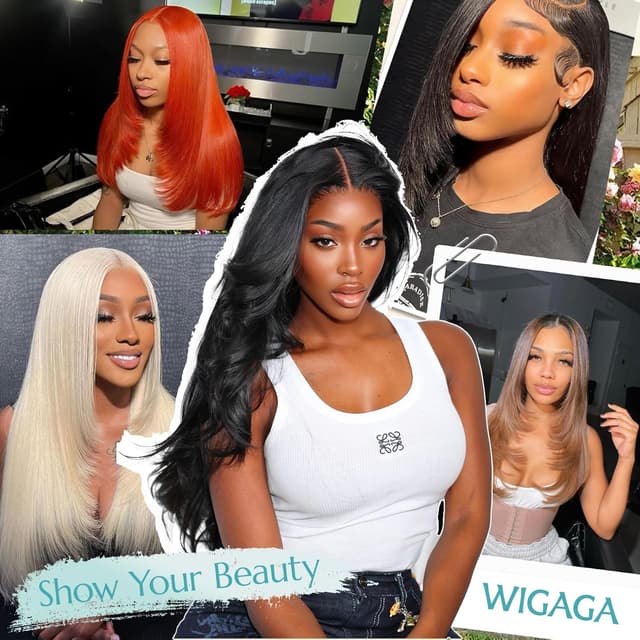 Thumbnail 5 de Synthetic Lace Front Wig 13x4 HD Lace 26" Straight Wig 🎀