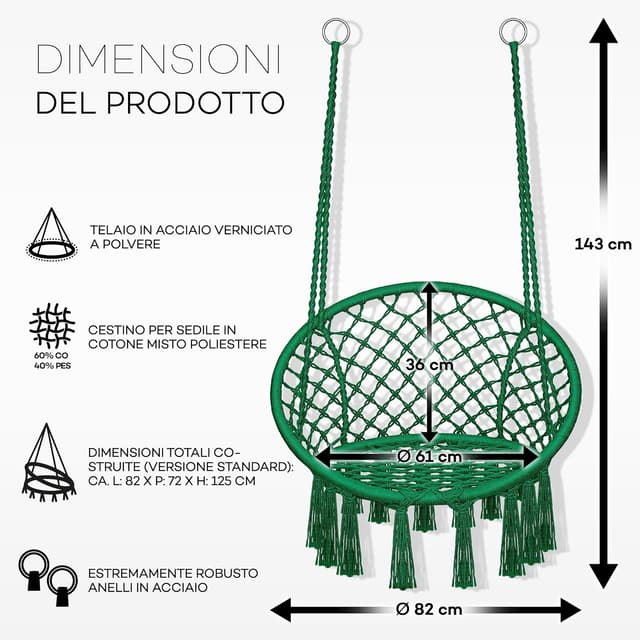 Thumbnail 4 de tillvex Poltrona Sospesa 200 kg