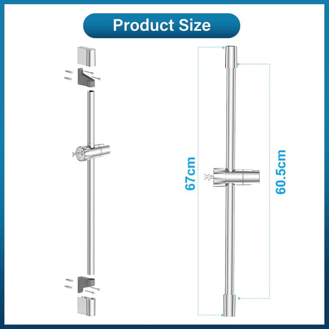 Thumbnail 3 de SREWOHS Soffione doccia risparmio energetico 67 cm
