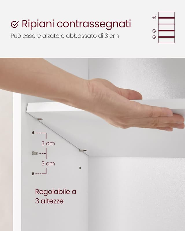 Detalle 2 de VASAGLE LBC165T14 scaffale a 5 ripiani con ripiani regolabili per libri e oggetti