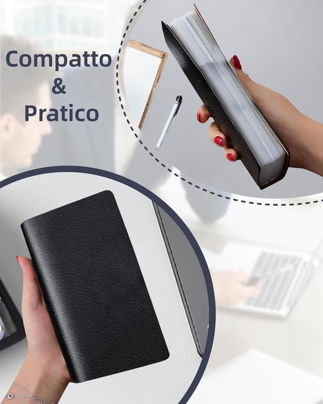 Thumbnail 5 de Zacro 240 porta biglietti da visita in PVC, nero