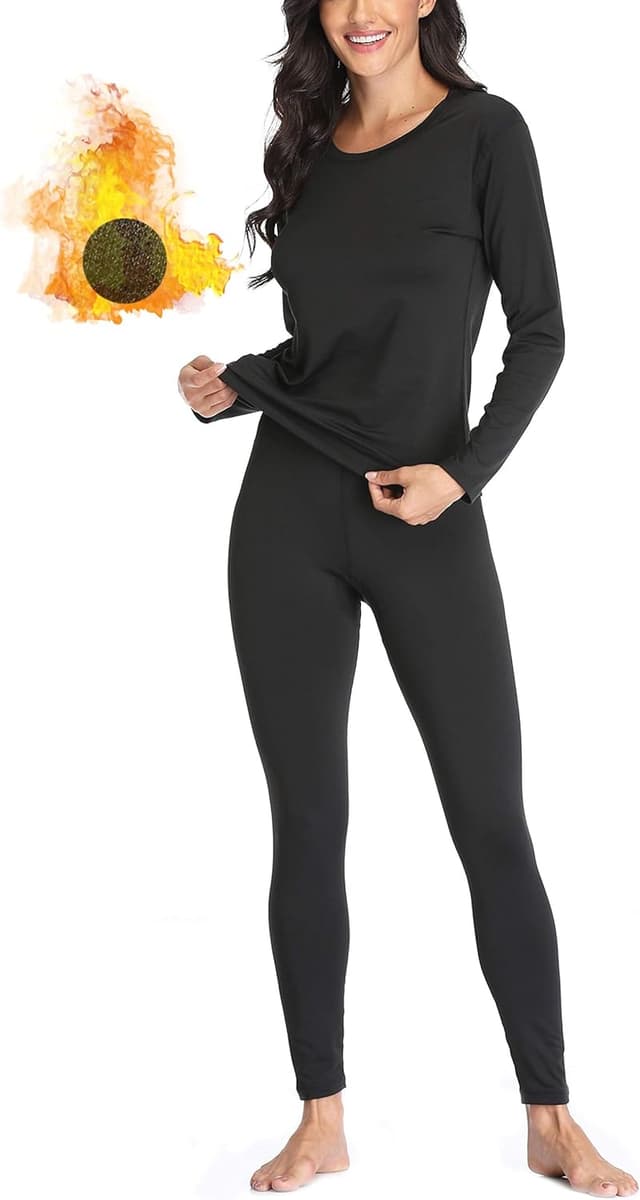 Imagen de Women’s Thermal Underwear Set Lightweight Fleece en OfertitasTOP