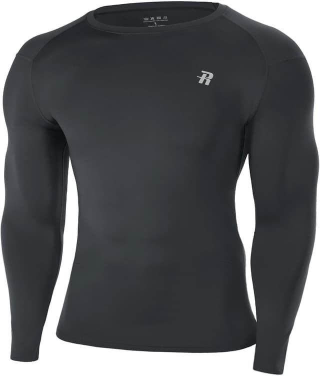 Detalle de Runhit Men’s Compression Base Layer Long Sleeve Top (UPF 50+ Quick Dry)