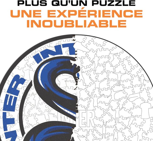 Detalle de Iconic Puzzles Inter Snake, puzzle en bois sous licence officielle (150 pièces) – taille S