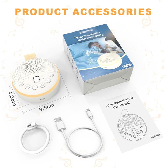 Thumbnail 5 de White Noise Machine 21 sounds, 1800mAh 🔊